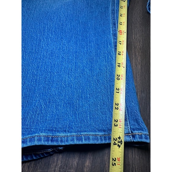 Old Navy Women High-Waisted Wow Barrel Leg Ankle Jeans Blue Medium Wash 16 - Picture 12 of 12